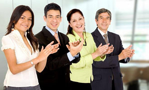 business_office_team_smiling_and_applaud_hi